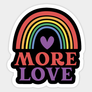 More Love Design - Love Wins - Happy Pride Sticker